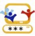 Lo stesso logo di accessibilità con tre asterischi sulla tastiera sotto lo schermo